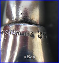Vintage John Hasselbring Sterling Silver Bottle Opener With Antler Horn Handle