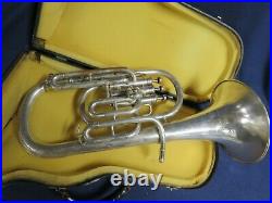 Vintage King by H. N. White ALTO HORN / PECK with Vincent Bach Mouthpiece & Case