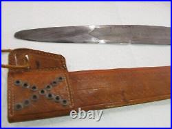 Vintage Mexican Oaxaca 19 Machete/Knife with Eagle Head Handle. With Sheath