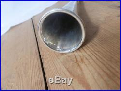 Vintage Solid Silver Bangkok 1934 -1963 Hunting Horn With Engraved Signatures