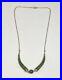 Vtg-925-Double-Horn-Green-Jade-Gold-Tone-Necklace-17-Hallmarked-With-Ladybug-01-hpb