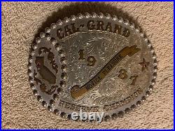 Vtg Lot Broken Horn 1987 Cal-Grand and Chaps with Sterling Silver Belt Buckle