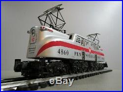 WILLIAMS PENNSYLVANIA SILVER WITH RED STRIPE GG-1 LOCOMOTIVE WithHORN NEW O. B