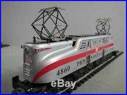 WILLIAMS PENNSYLVANIA SILVER WITH RED STRIPE GG-1 LOCOMOTIVE WithHORN NEW O. B