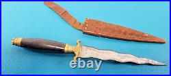 WWII Philippines Military Dagger Knife Moro KRIS Major W. C Carreras Officer
