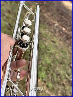 Weimar Silver Trumpet With Mouthpiece and Case