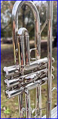 Weimar Silver Trumpet With Mouthpiece and Case