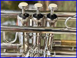 Weimar Silver Trumpet With Mouthpiece and Case