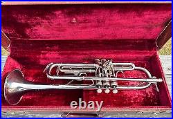 Weimar Silver Trumpet With Mouthpiece and Case