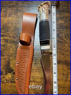 Wester sheath knife-Bolder Co. Custom handle-10 inch knife