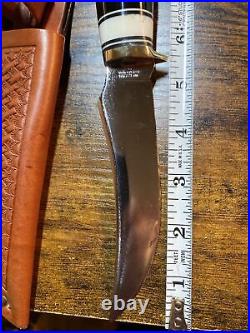 Wester sheath knife-Bolder Co. Custom handle-10 inch knife