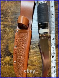 Wester sheath knife-Bolder Co. Custom handle-10 inch knife