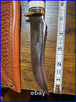 Wester sheath knife-Bolder Co. Custom handle-10 inch knife