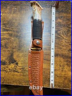 Wester sheath knife-Bolder Co. Custom handle-10 inch knife