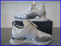 Womens Grey Elast Velvet Trainer UK Size 6. With shoe bag, shoe horn