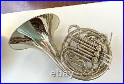 XTRA-Clean Holton H-177 Double French Horn, Solid Nickel-Silverwith Case, Mpce