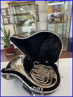 XTRA-Clean Holton H-177 Double French Horn, Solid Nickel-Silverwith Case, Mpce