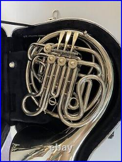 XTRA-Clean Holton H-177 Double French Horn, Solid Nickel-Silverwith Case, Mpce