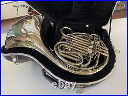 XTRA-Clean Holton H-177 Double French Horn, Solid Nickel-Silverwith Case, Mpce