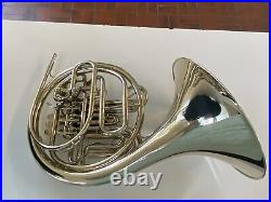 XTRA-Clean Holton H-177 Double French Horn, Solid Nickel-Silverwith Case, Mpce