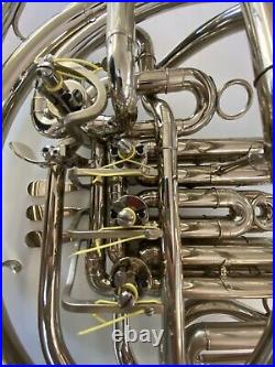 XTRA-Clean Holton H-177 Double French Horn, Solid Nickel-Silverwith Case, Mpce