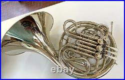 XTRA-Clean Holton H-177 Double French Horn, Solid Nickel-Silverwith Case, Mpce