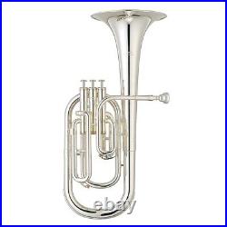 YAMAHA Alto Horn YAH-203S Silver-Plated Brand with hard case New