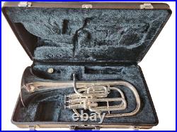 YAMAHA Alto Horn YAH-203S Silver with Hard Case Excellent