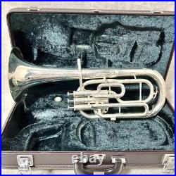 YAMAHA Alto Horn YAH-602S Eb with Hard Case and Mouthpiece from Japan Used