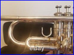 YAMAHA Silver YTR6345HS II Trumpet YTR6345 Professional Horn with PROTECH Case