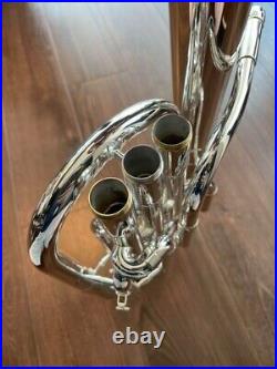 YAMAHA YAH-203S Alto Horn Silver-Plated with hard case Used