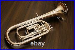 YAMAHA YAH-203S Alto Horn Silver-Plated with hard case from japan Rank B