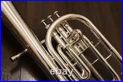 YAMAHA YAH-203S Alto Horn Silver-Plated with hard case from japan Rank B