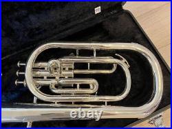 YAMAHA YAH-203S Silver Alto Horn Eb with Hard Case 2 Mouthpieces & Manual