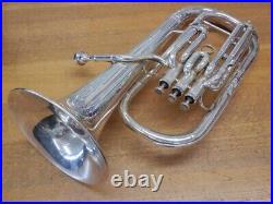 YAMAHA YAH-601ST Alto Horn Silver With Case/Mouthpiece From Japan AS-IS