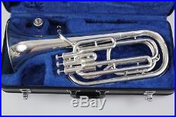 YAMAHA YBH301 Baritone Horn Silver With case and Mouthpiece