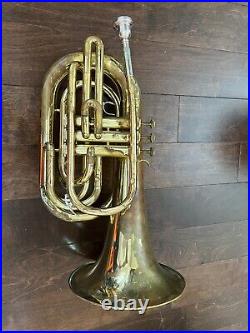 Yamaha YBH 301M Marching Baritone Horn with mouthpiece. Japan