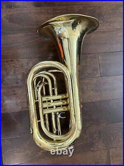 Yamaha YBH 301M Marching Baritone Horn with mouthpiece. Japan