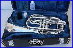 Yamaha YBH301M Horn YBH 301 SILVER Marching Baritone With Case Mouthpiece