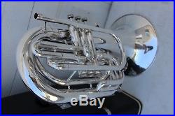 Yamaha YBH301M Horn YBH 301 SILVER Marching Baritone With Case Mouthpiece