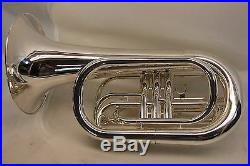 Yamaha YBH301M Horn YBH 301 SILVER Marching Baritone with Case Mouthpiece MINT