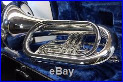 Yamaha YBH301M Silver MARCHING Baritone Horn YBH 301 with Hard Case Mouthpiece