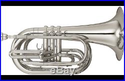 Yamaha YBH301M Silver MARCHING Baritone Horn YBH 301MS with Hard Case Mouthpiece