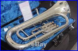 Yamaha YEP201 Euphonium Horn YEP 201 SILVER Baritone with Hard Case & Mouthpice