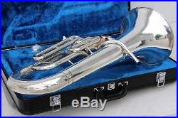 Yamaha YEP201 Euphonium Horn YEP 201 SILVER Baritone with Hard Case & Mouthpiece