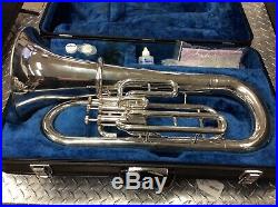Yamaha YEP201M Euphonium Horn YEP 201 SILVER Baritone with Hard Case
