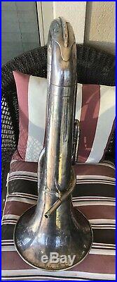 Yamaha YEP201S Euphonium Horn YEP 201 S SILVER Baritone with Case Needs Overhaul