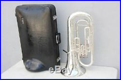 Yamaha YEP201S Euphonium Horn YEP 201 SILVER Baritone with Hard Case NICE
