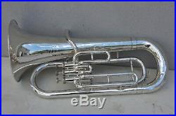 Yamaha YEP201S Euphonium Horn YEP 201 SILVER Baritone with Hard Case NICE
