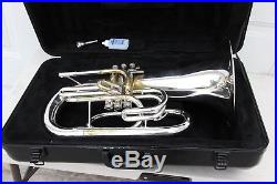 Yamaha YEP202 MARCHING Euphonium Horn YEP 202 SILVER Comes With Case